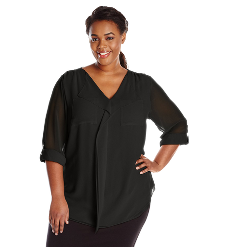 Calvin klein top v neck blouse