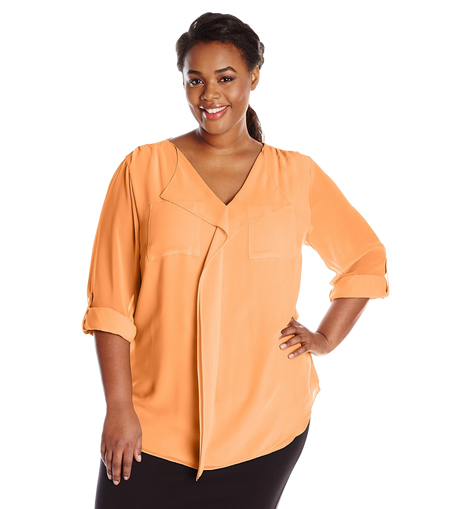 Calvin Klein Women s Plus Size Modern Essential Ruffle Front