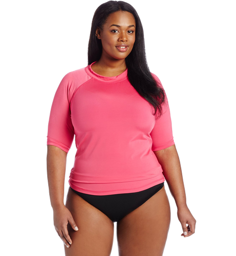 Women's plus size rash guard tops hotsell