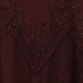 Sakkas Stonewashed Rayon Embroidered Adjustable Spaghetti Straps Long Dress